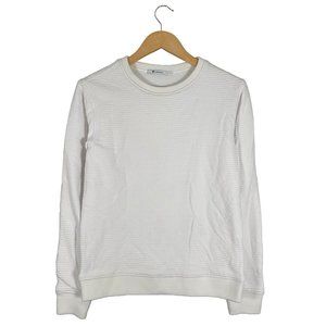 T by Alexander Wang Ribbed knit sweater white womens size XS